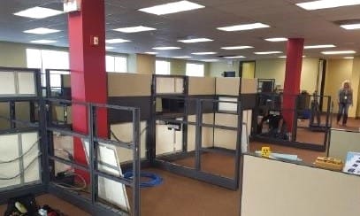 Global Logistics Company cubicles_packed