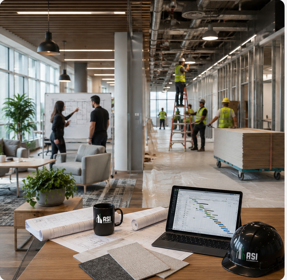 ASI Team working on jobsite