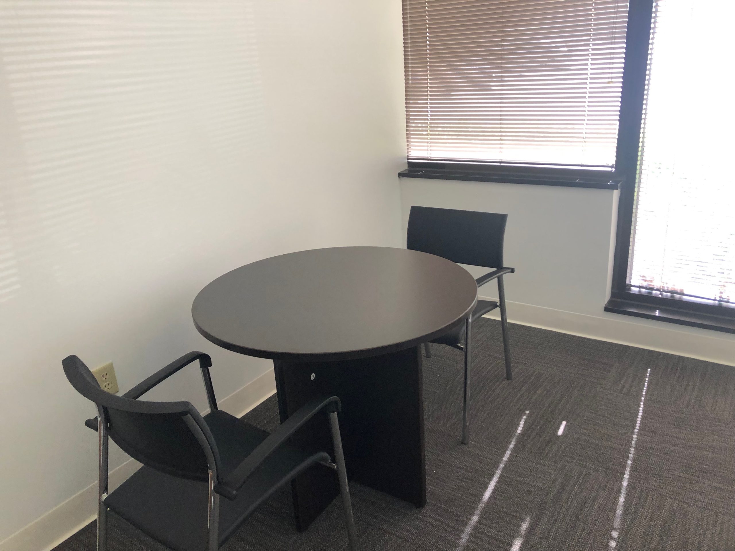 Shared-space seating at CIM Group Longwood, completed.