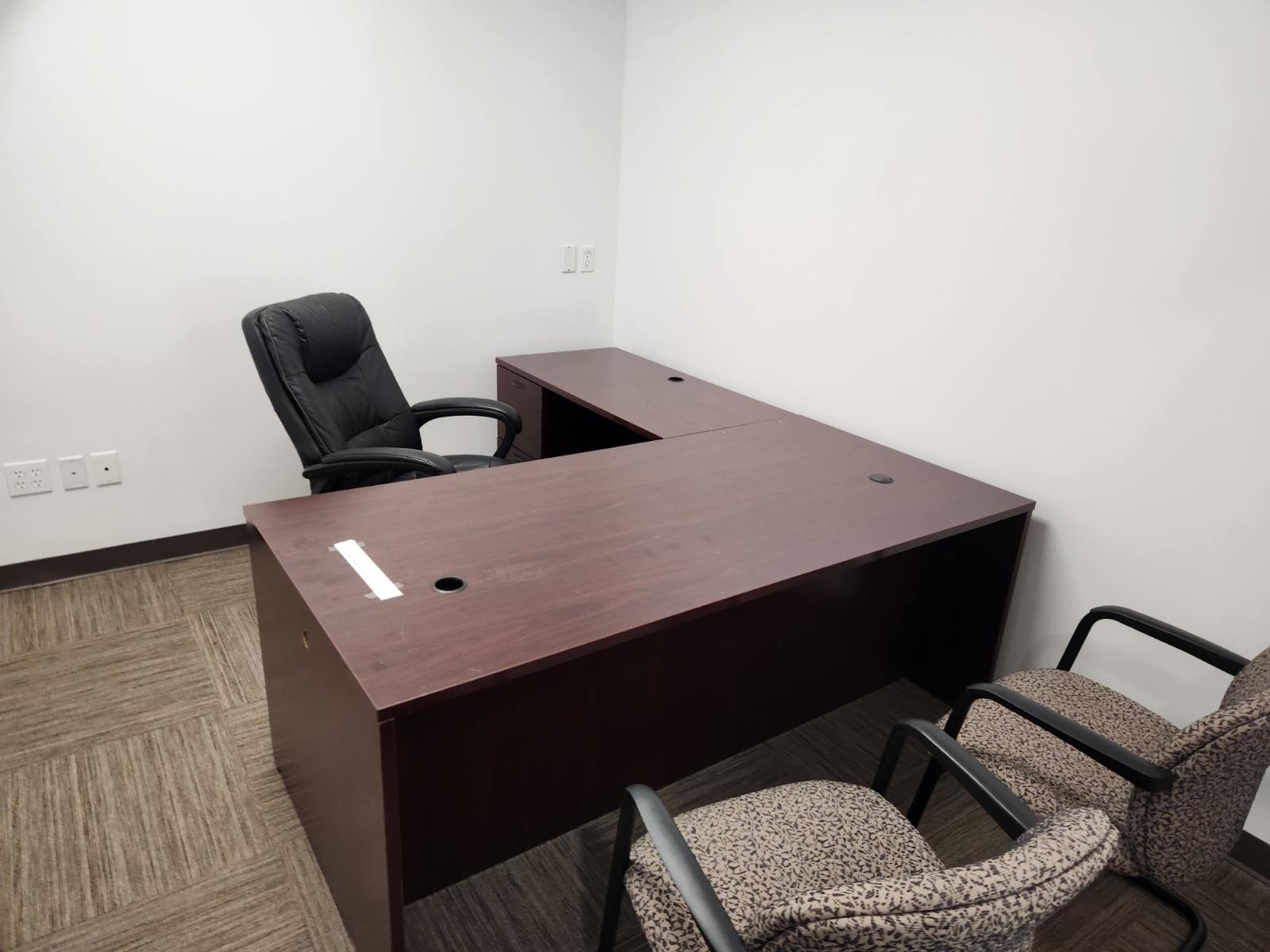 Reused private-office furniture in the Stantec Hauppauge workplace