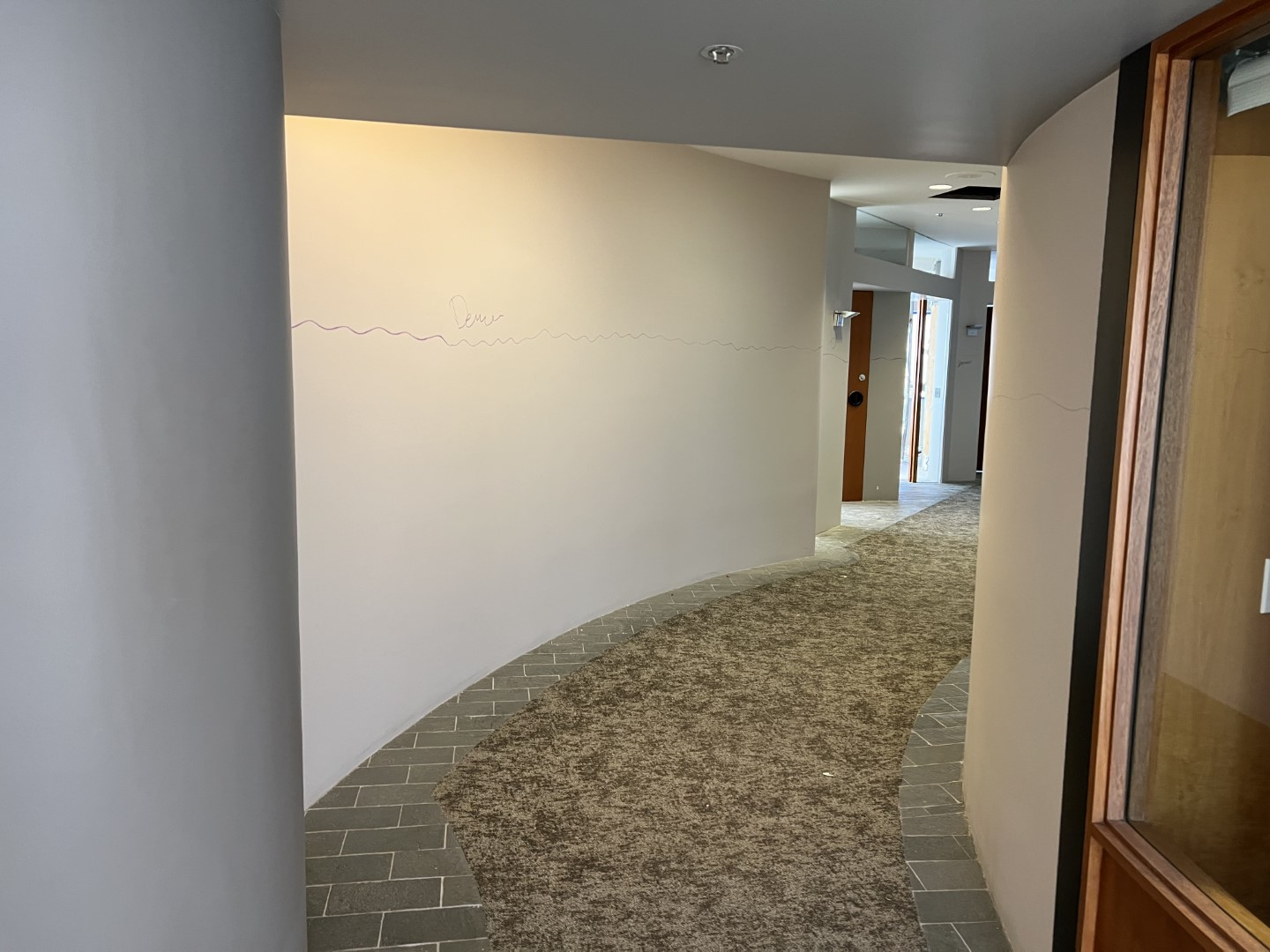Circulation area after assigned removal work