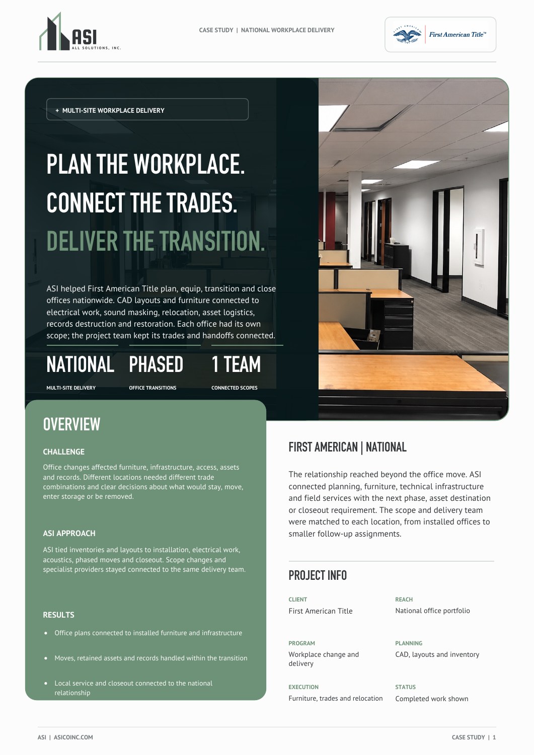 First American Title national workplace program case study cover