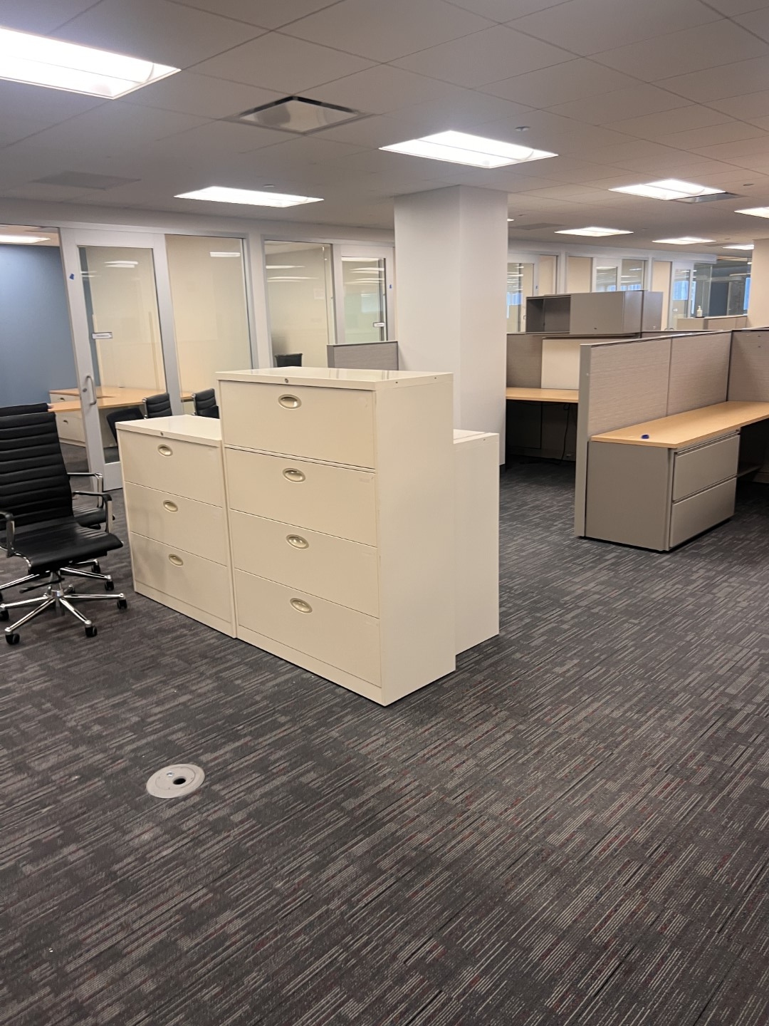 Stantec Chicago office furniture and filing before removal