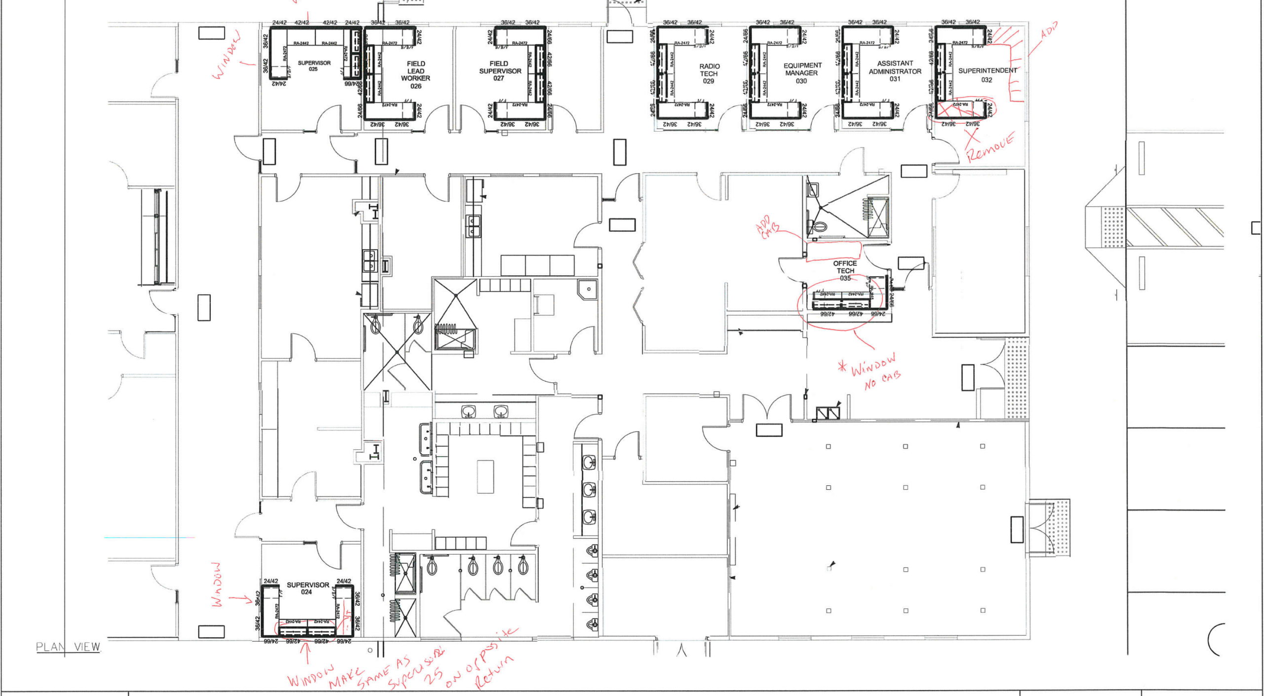 Second floor | Installation-stage revisions