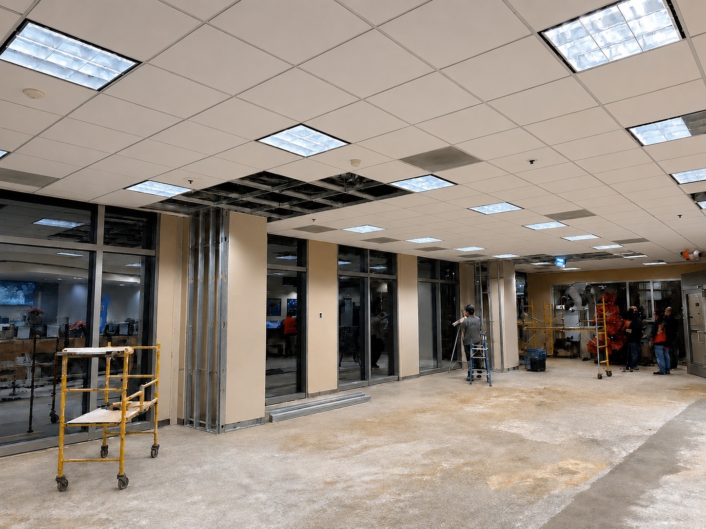 NGFCU Gardena branch construction work