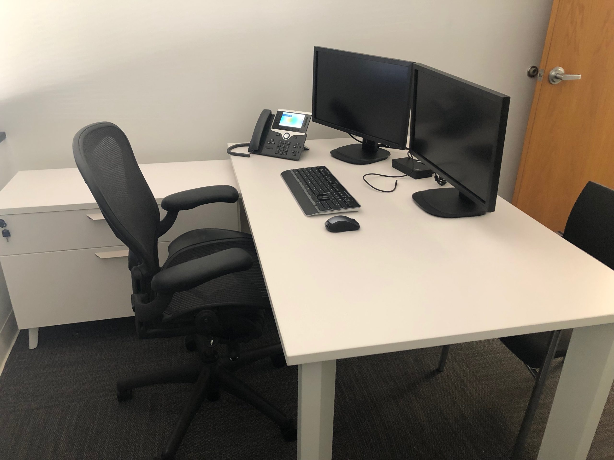 Desk and task seating at CIM Group Longwood, completed.