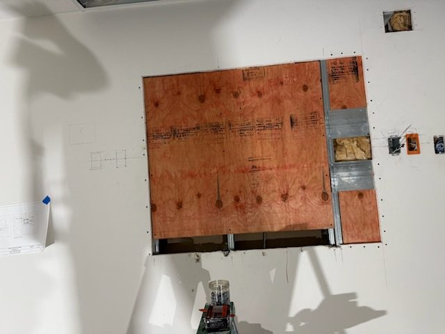 AV wall preparation | In Progress