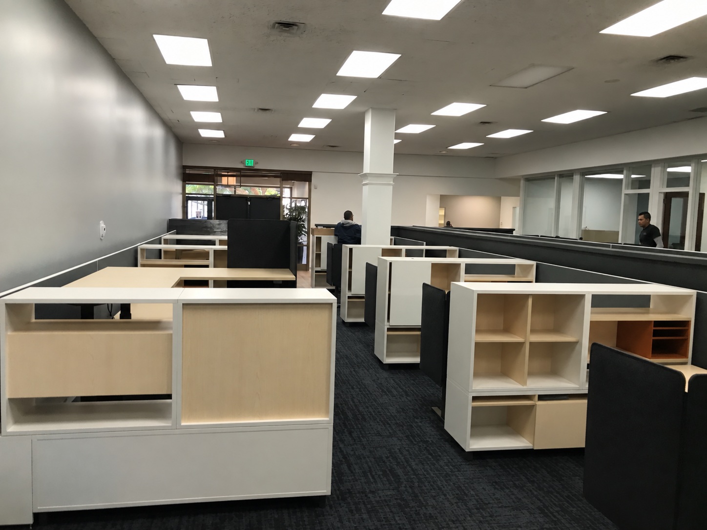 Stantec Santa Barbara workplace installation in progress
