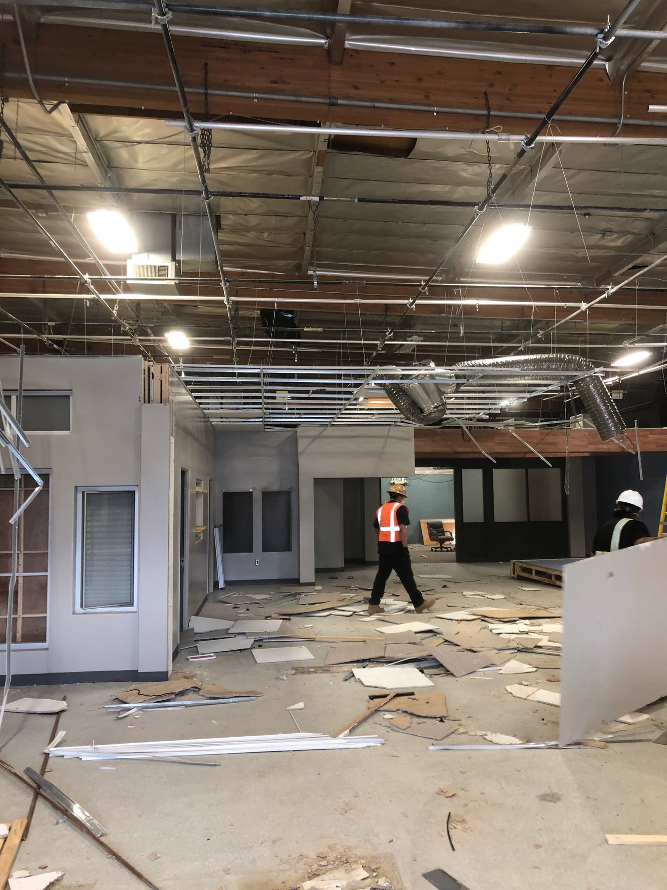 Studio set dismantling at Canoga Park, In Progress