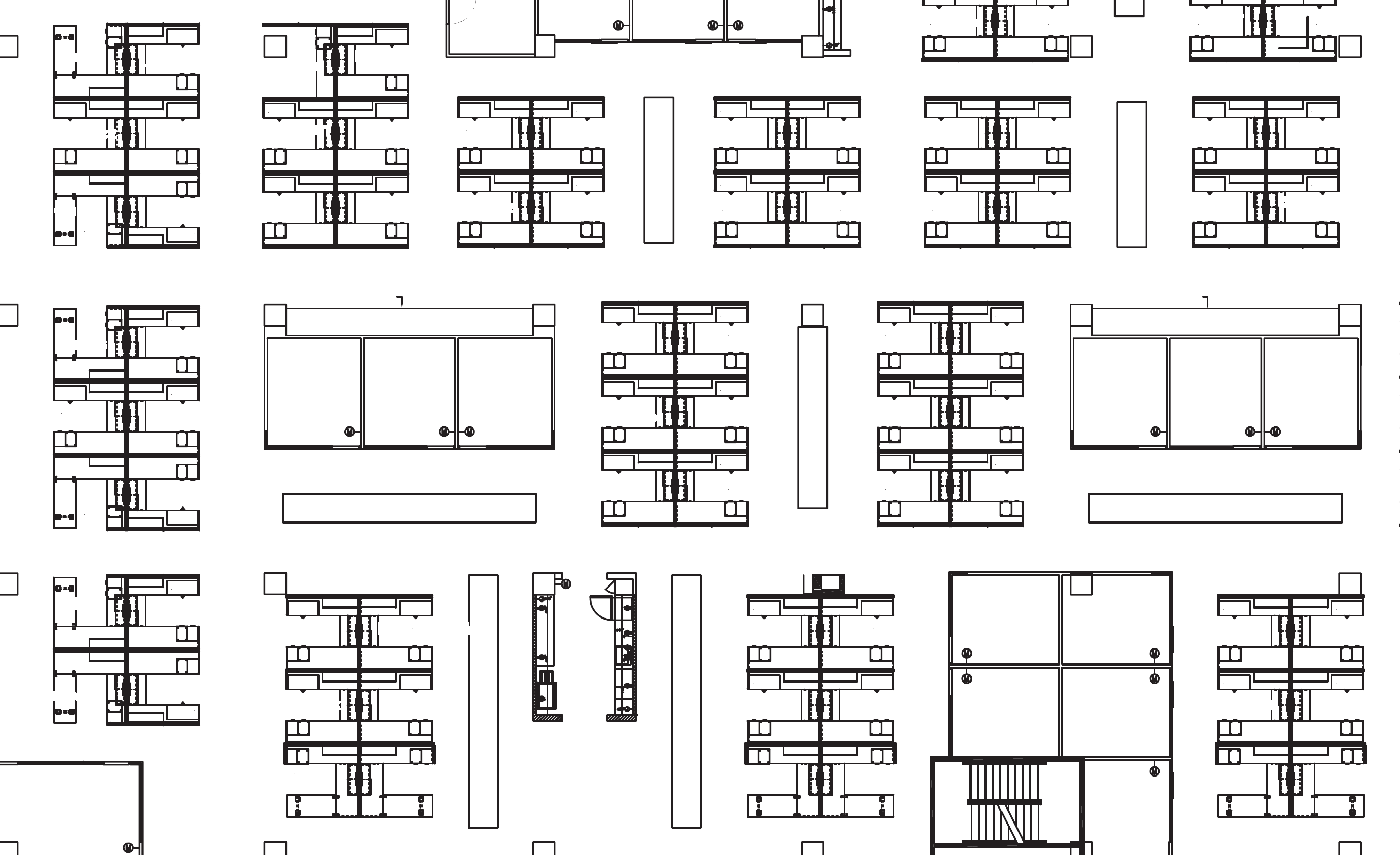 Sanitized excerpt of Stantec Chicago existing office furniture arrangement