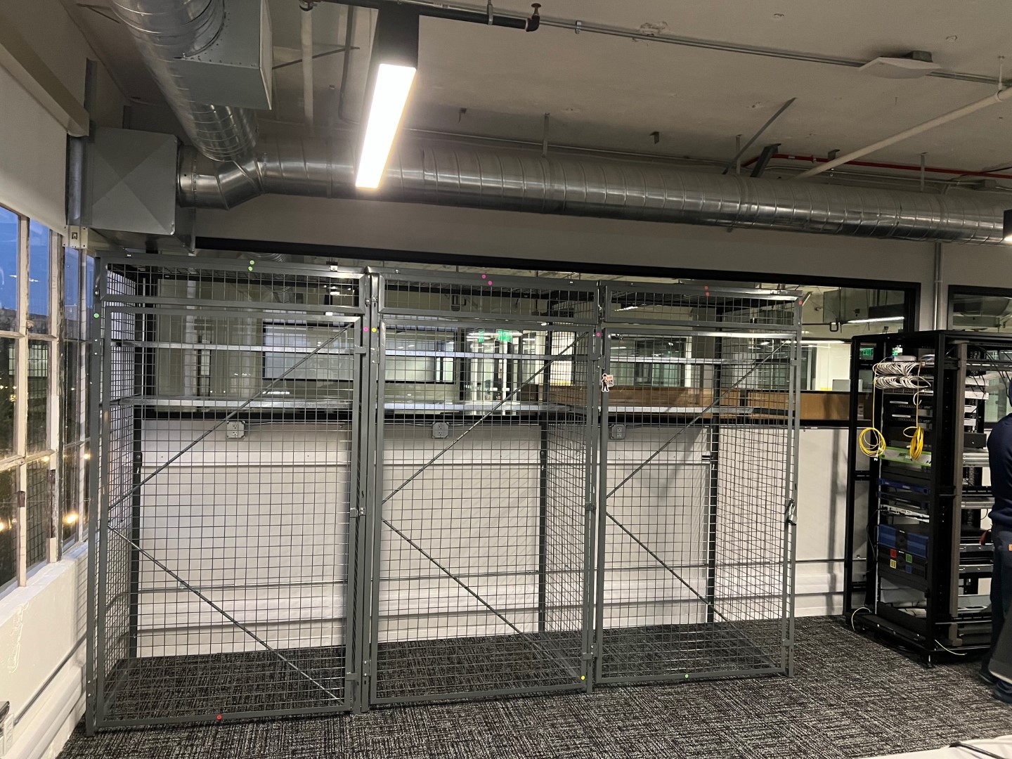 Thomson Reuters Los Angeles project setting with equipment enclosure and building systems