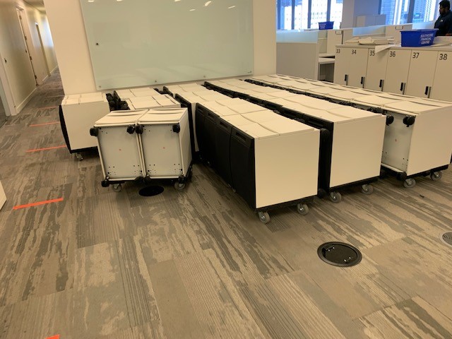 Floor 18 staged furniture | In Progress