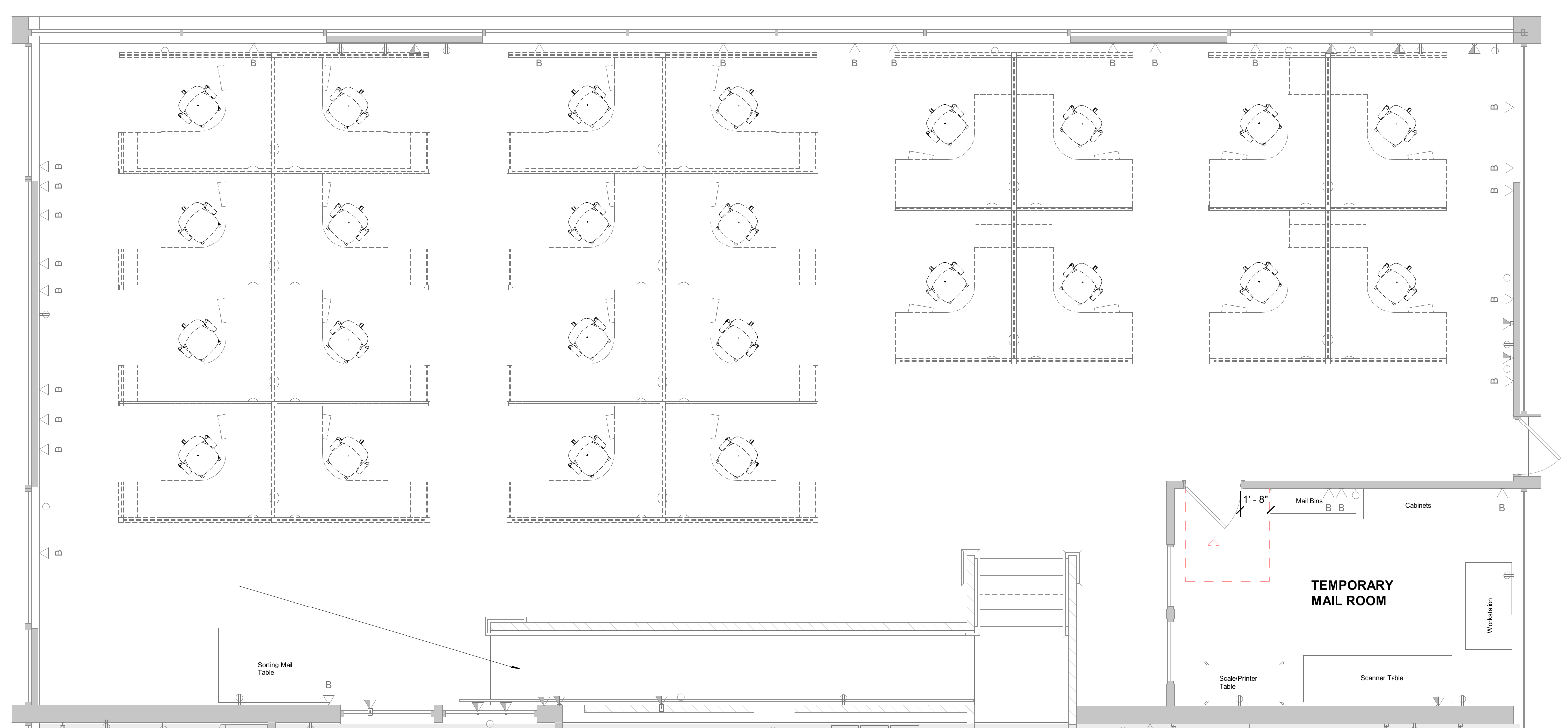 U.S. Bank Camino Del Rio workstation consolidation layout