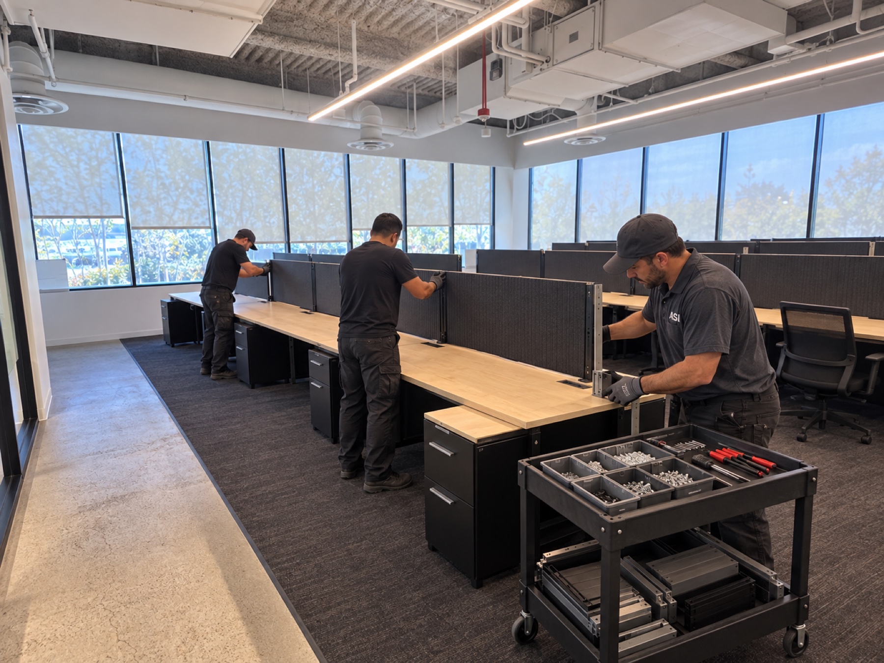 Vans Costa Mesa workstation rebuilding