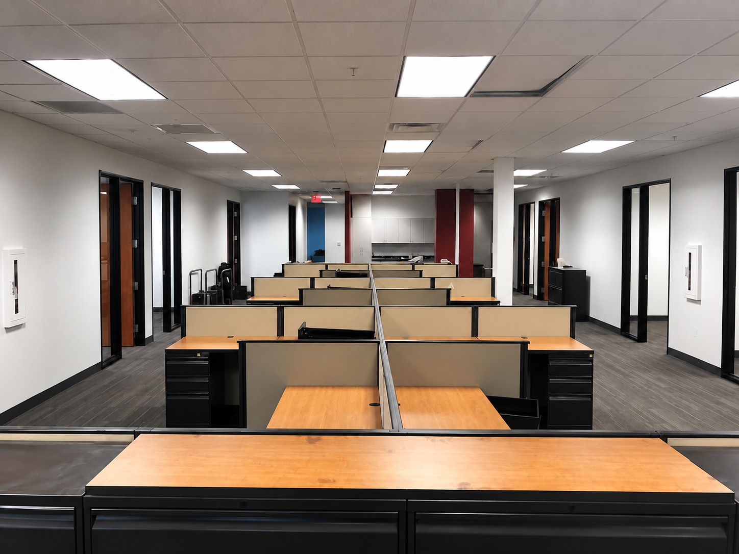 First American Title Las Vegas workplace installation in progress