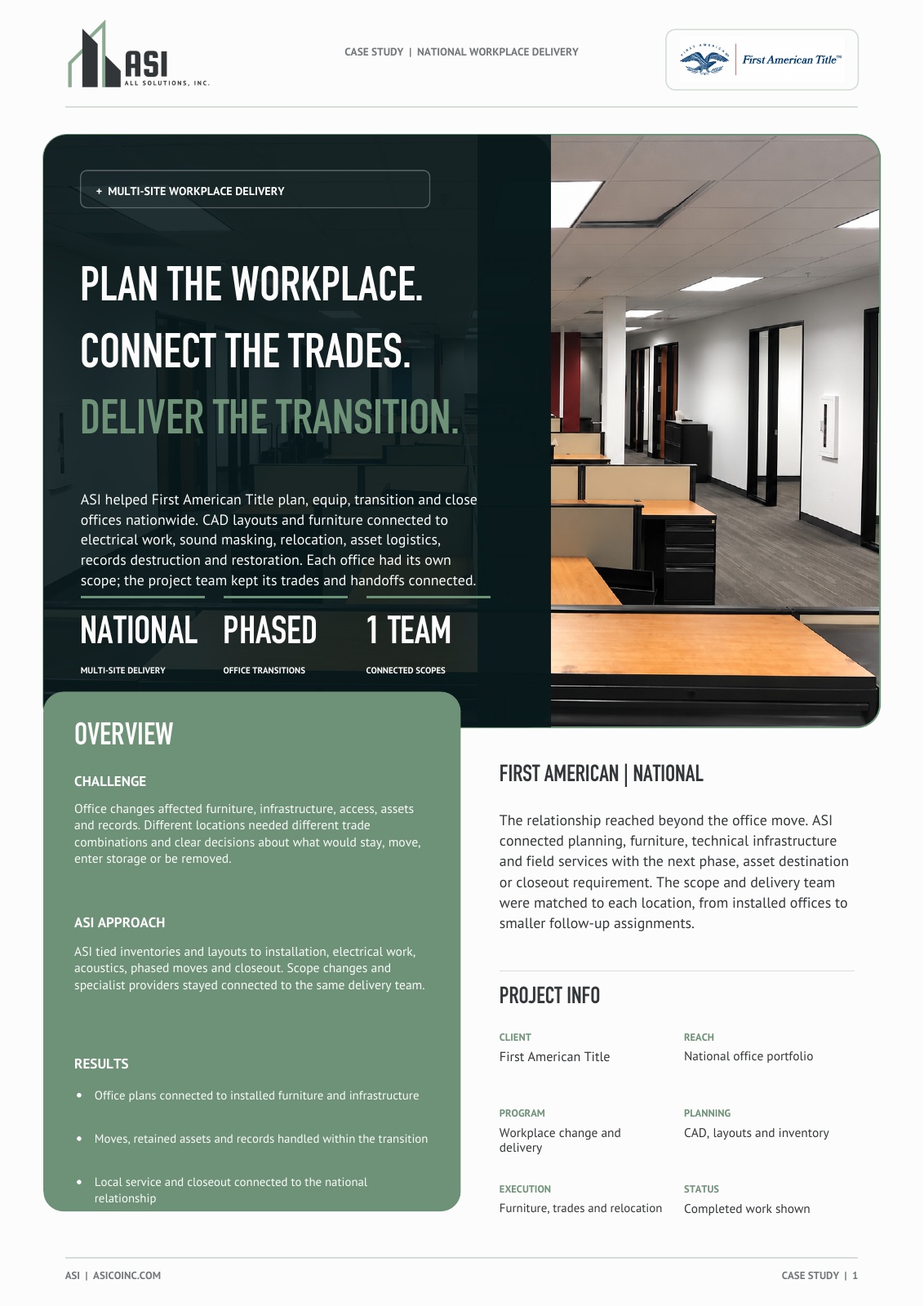 First American Title national workplace program case study cover