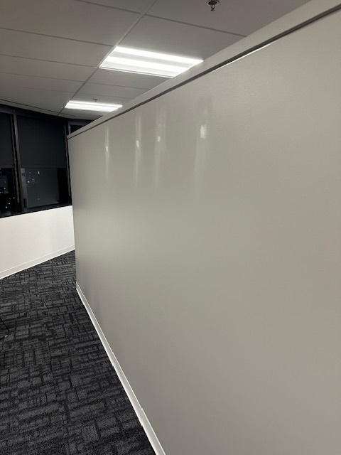 Branding removal and wall patching | Completed