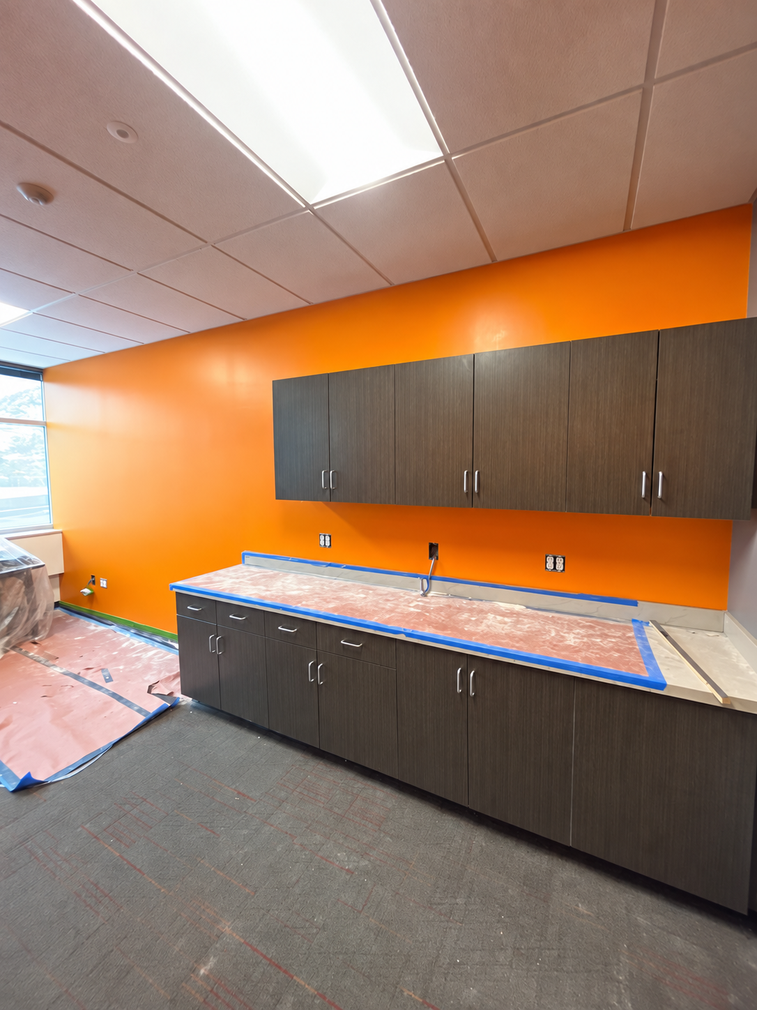 Cabinet-area finishes | In Progress